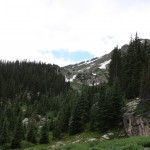 Camp Hale, CO view of one of the trails (desde la cima de un camino)